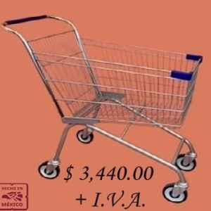 Carrito de Supermercado Económico 92cm – Robusto y Compacto