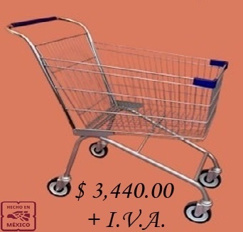 Carrito de Supermercado Económico 92cm – Robusto y Compacto